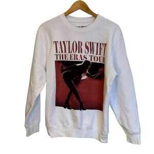 Taylor Swift Official Merch The Eras Tour Photo White Crewneck Reputation Size S